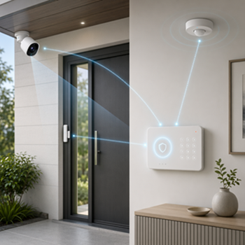a-connected-home-security-ecosystem-in-a-residential-entryway